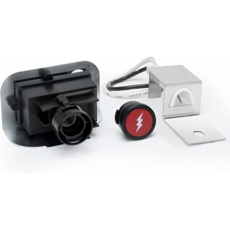 Kit d'allumage électronique de remplacement pour barbecues à gaz Weber Q120 et Q220, remplace la référence Weber 64868, noir