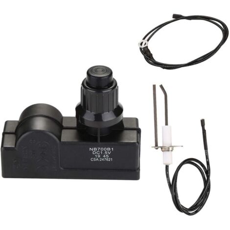 Kit d'allumage pour barbecue Charbroil, Kenmore, Broil-Mate, Broil King, Nexgrill Pièces de rechange pour allumeur de barbecue universel 2 prises