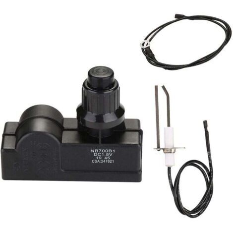 Kit d'allumage pour barbecue Charbroil, Kenmore, Broil-Mate, Broil King, Nexgrill Pièces de rechange pour allumeur de barbecue universel 2 prises
