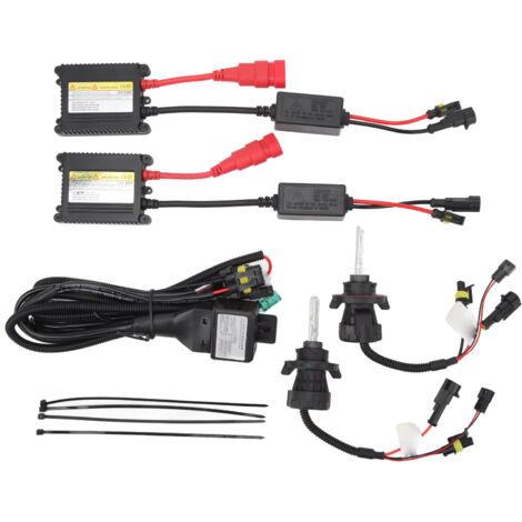 Kit d'ampoules xénon HID 12 V 55 W avec connecteur H13, 6 000 K, haute luminosité, longue durée de vie et économie d'énergie pour phares de voiture - AquaForge