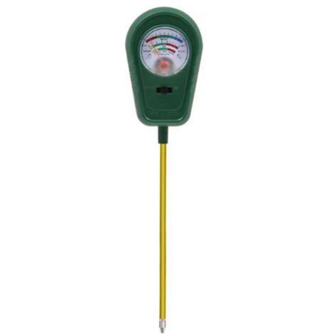 Kit d'analyse de sol 3 en 1 : humidimètre, pH-mètre, testeur de fertilité, pour jardin, pelouse, ferme, intérieur et extérieur
