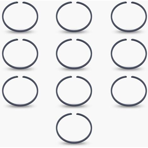 Kit d'anneaux de Piston 10Pcs / lot 46MM x 1.5MM pour Husqvarna 55, 55 Rancher, 257, 357, 357XP Pièces de Rechange pour tronçonneuse
