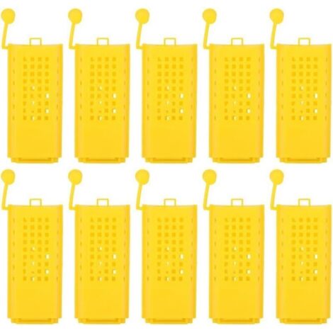 Kit d'apiculture avec 10 cages à reines en plastique. - AquaForge