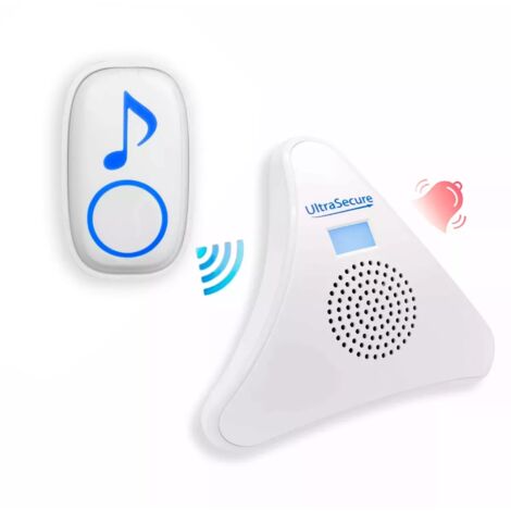 Kit d'appel panique / SOS sans-fil 300m avec carillon triangle alimentation de secours 35 mélodies (DA600+)