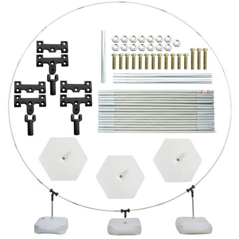 Kit d'arche de ballon, support d'arche de ballon de 2 m avec base et poteau, support de ballon pliable pour mariage, anniversaire, fête