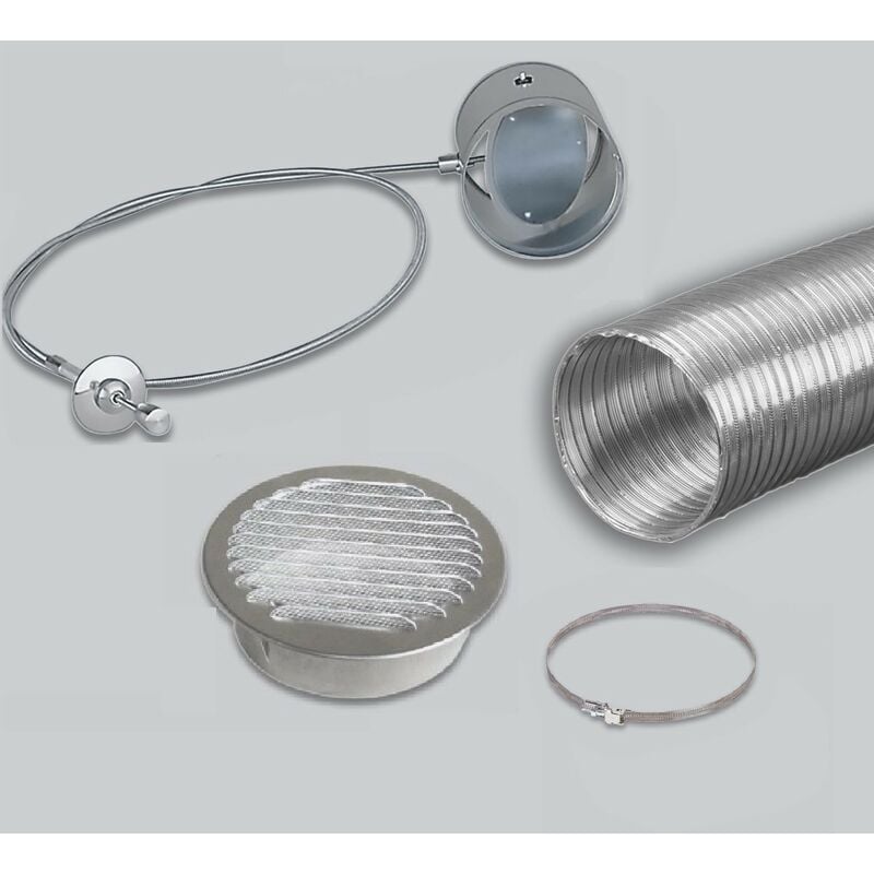 Darco - Kit d'arrivée d'air pour poêle à bois - Diamètre 125 mm