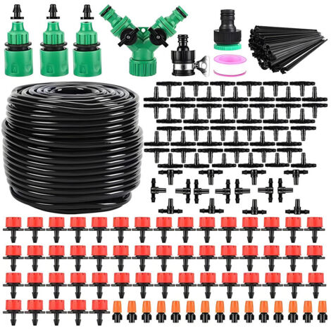 Kit d'Arrosage Automatique 50 m -201pcs Drip Irrigation Kit,  Système d'Irrigation Goutte à Goutte et Brumisation pour Jardin, Terrasse