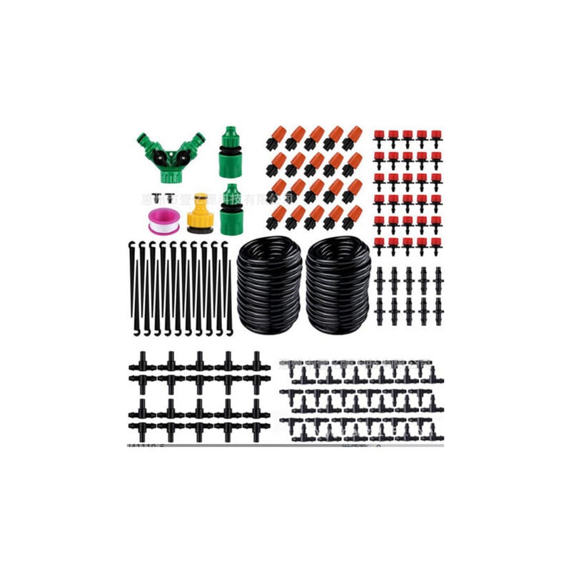 Kit d'arrosage goutte à goutte,20M/65FT Micro Irrigation Goutte à Goutte Kit Automatique système d'irrigation d'arrosage Réglable pour Paysage Patio