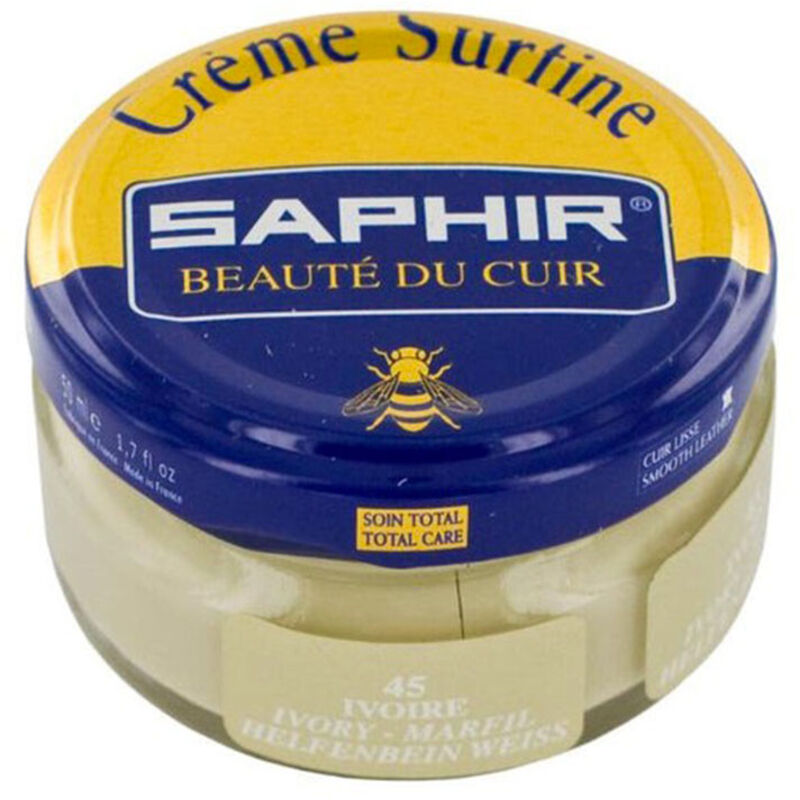 Cirage Crème Surfine Pommadier Saphir 50 ml ivoire