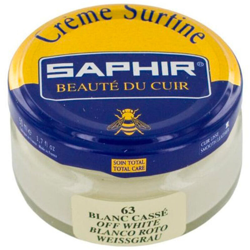 SAPHIR Cirage Cr&egrave;me Surfine Pommadier  50 ml BLANC CASSE 63