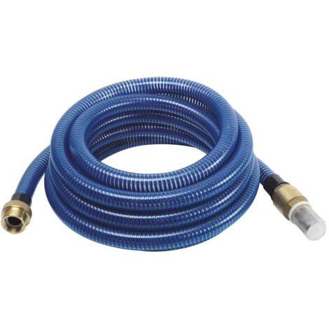 kit d'aspiration 7m + raccords tournants laiton mâle et femelle + crépine laiton 1'' - RIBIMEX