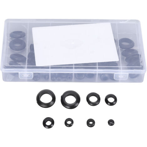 Kit d'assortiment de 180 œillets en caoutchouc pour trous de cloison pare-feu, pour cylindres et vannes.