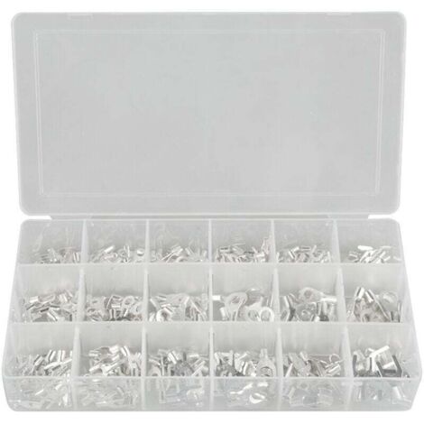 Kit d'assortiment de cosses à sertir de type U non isolées de 420 pièces, 18 valeurs,DUBUNS