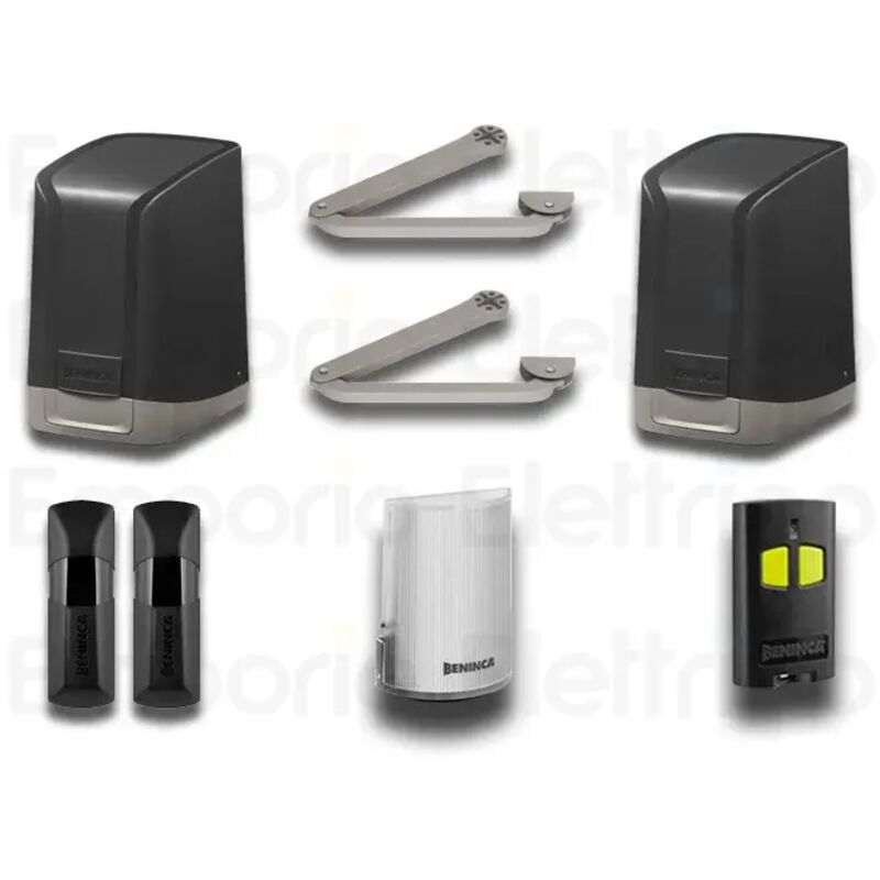 Kit automatisme avec bras articulé pour portails battants 24V 959002578 ksam - Beninca