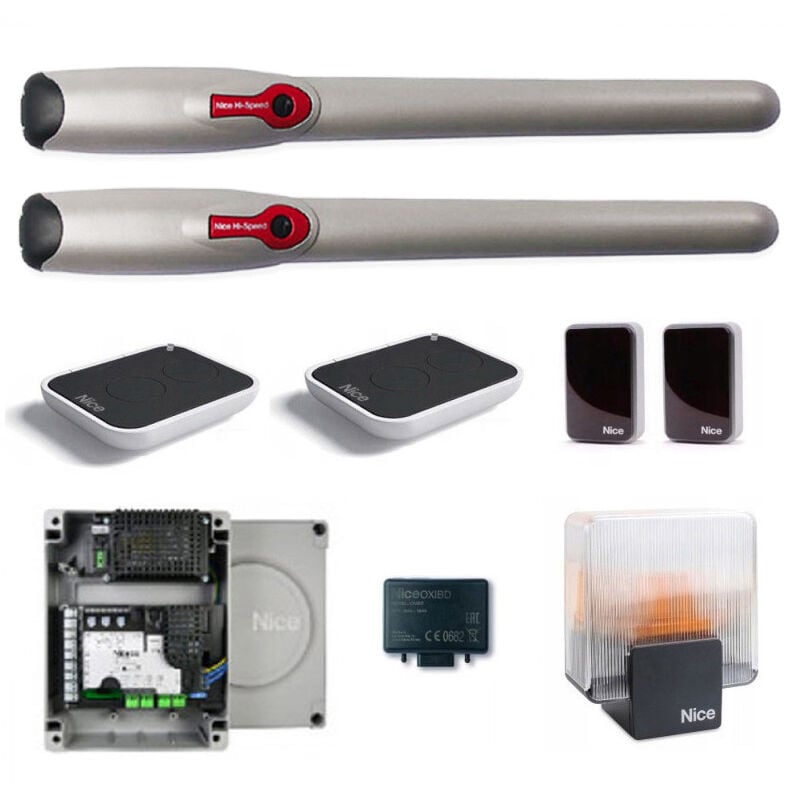 Kit d'automatisation de portail battant Nice wingo 3524 hs WINGO3524HSKCE Fast Hi Speed
