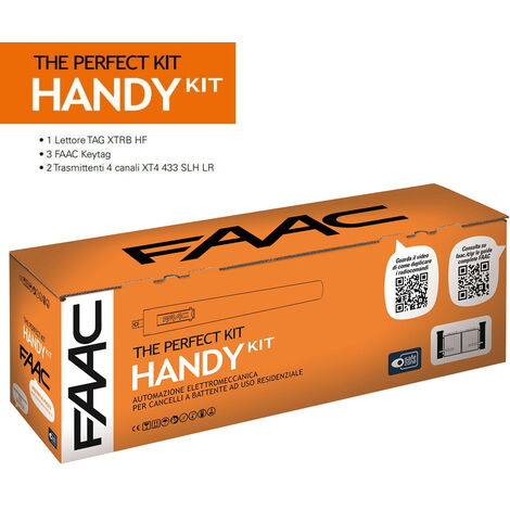 Kit d'automatisation pour portail battant FAAC HANDY KIT 24V PERFECT 105915