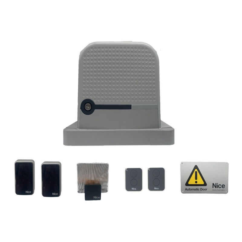 Kit d'automatisation pour portail coulissant 600KG 230V Nice robo kit 600 RO600KCE