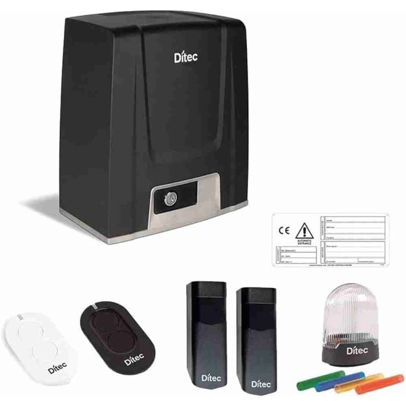 Kit d'automatisation pour portail coulissant DITION4LS ion 400KG 24V Ditec entrematic DITION4LS