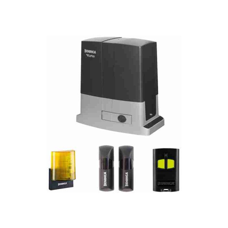 Kit d'automatisation pour portail coulissant KBULL424SW 450 kg BULL424 Benincà 24Vdc