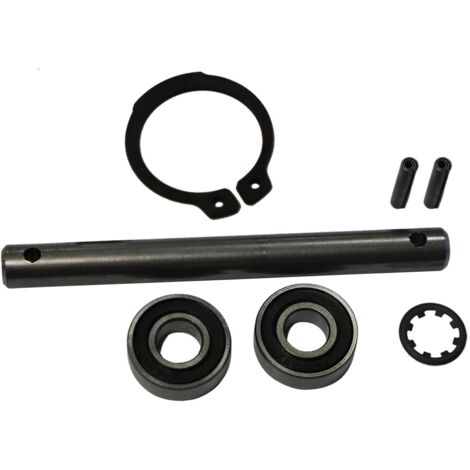 Kit d'axe entraînement pour bétonnière électrique – Compatible ALTRAD et Guy Noel 130L à 180L – Composé d'axe, roulements, circlips, rondelle frein