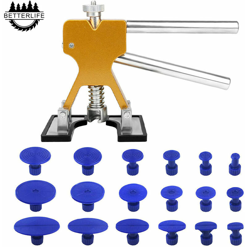 Niceone - Kit Débosselage sans Peinture, Outil Débosselage Carrosserie avec 18 Ventouses Bleu pour Automobile, Réfrigérateur,Moto, Machine à Laver