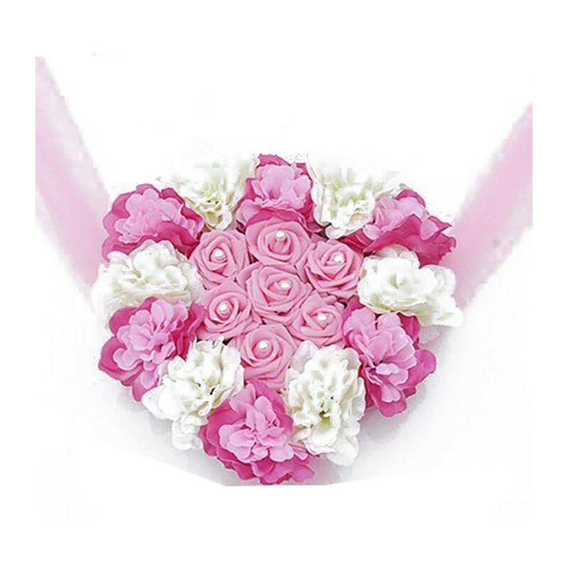 Kit Décoration Voiture de Mariage 30cm coleur de Rose Convient pour décorer votre famille ou votre lieu de travail