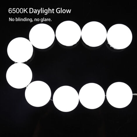 Kit de 10 ampoules LED dimmables pour salle de bain et miroir éclairant
