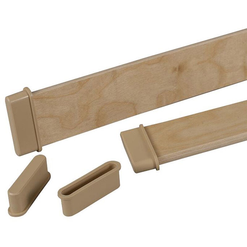 Terre De Nuit - Kit de 10 Embouts de Lattes à Mortaiser pour Cadre Bois - Bois naturel