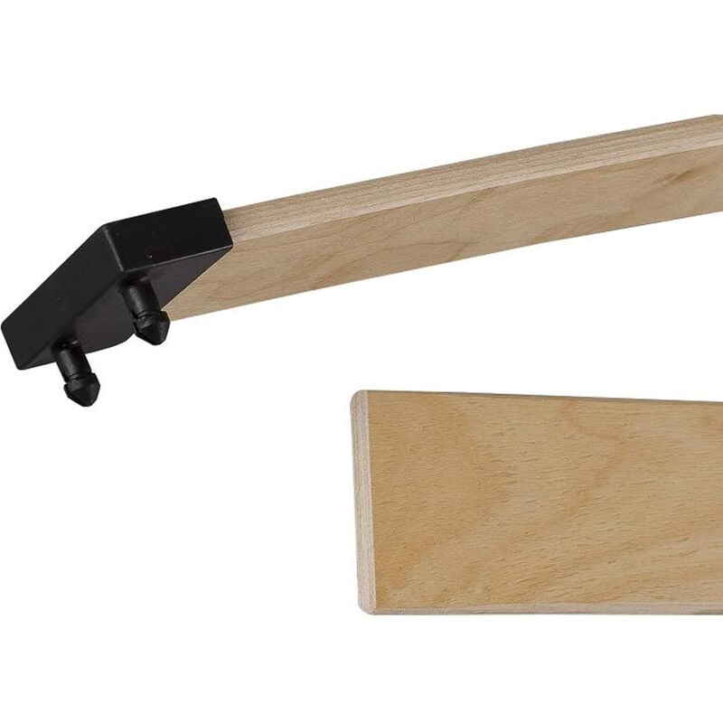 Someo - Kit de 10 embouts de lattes pour cadre métal - Noir