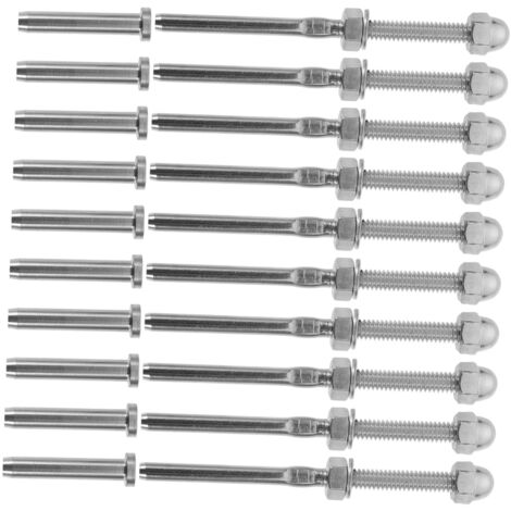 Kit de 10 jeux de câbles de tension pour garde-corps en acier inoxydable