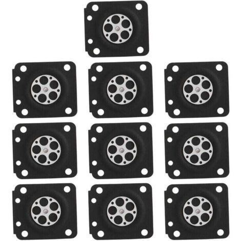 Kit de 10 juntas de diafragma para carburador de motosierra, accesorios prácticos para motosierras ZAMA MS210 MS230 MS2500