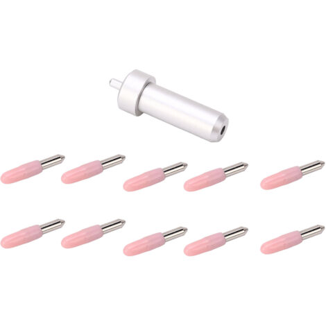 Kit de 10 lames de précision 30° pour Cricut Joy, avec porte-lame en alliage d'aluminium durable.