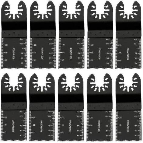 Kit de 10 lames de scie oscillante, ensemble d'outils multifonctions en bois, métal et plastique, lames universelles, accessoires pour outils multifonctions Einhell.