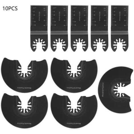 Kit de 10 lames de scie oscillantes multifonctions pour machine de découpe électrique