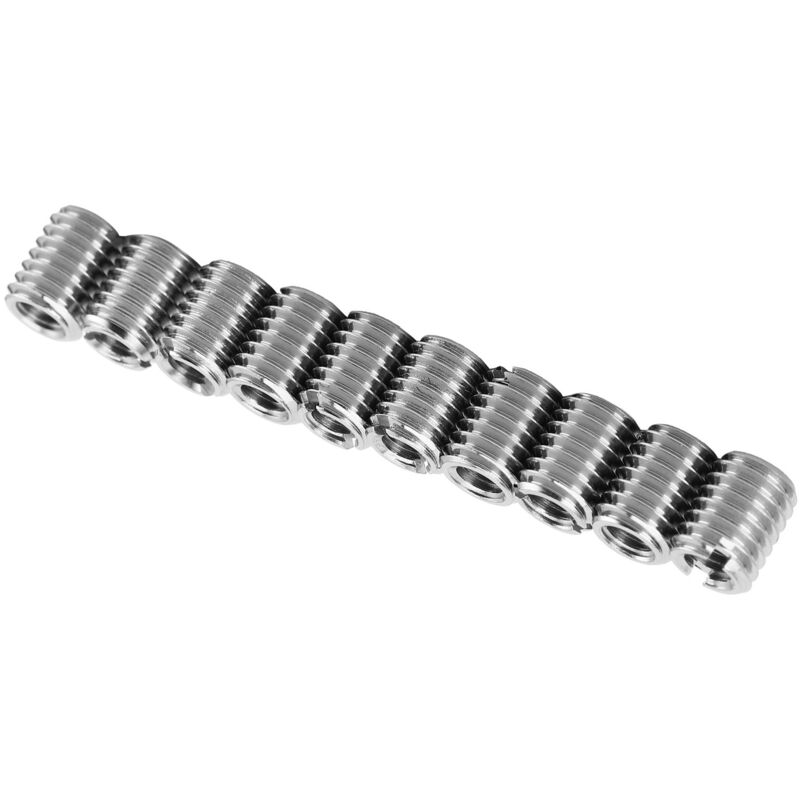 Kit de 10 Réducteurs de Filetage en Acier Inoxydable 303 - M5x0.8 Femelle vers M8x1.25 Mâle, Longueur 10mm