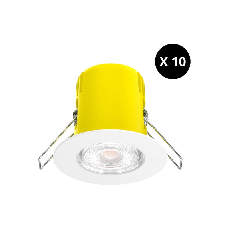 Kit de 10 spots orion cct IP65 RE2020, 6W, 600lm, 40°, dimmable, 2700-3000-4000K - S0250690D Solum