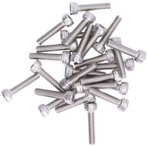 Kit de 100 boulons hexagonaux creux M4 en acier galvanisé, vis à tête fraisée pour fixation industrielle résistante.