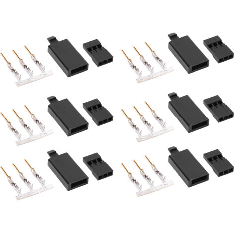 Kit de 100 connecteurs JST 3 broches 11.041 avec crochet pour servomoteurs RC et drones