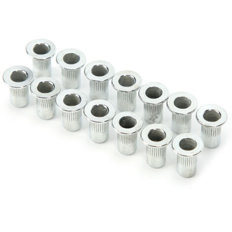 Kit de 100 inserts filetés M3x20 à riveter, fixation robuste pour assemblage métallique et quincaillerie industrielle.