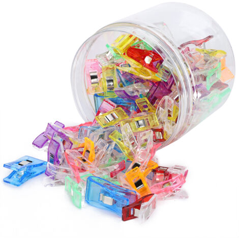 Kit de 100 pinces à coudre pour patchwork, quilting et broderie, accessoires de couture et outils de bricolage créatif.