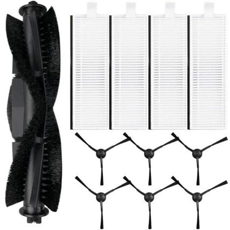 Kit de 11 brosses latérales principales pour aspirateur Robot pour Laresar Evol 3, 1 Brosse à Rouleau Principale, 4 filtres HEPA,
