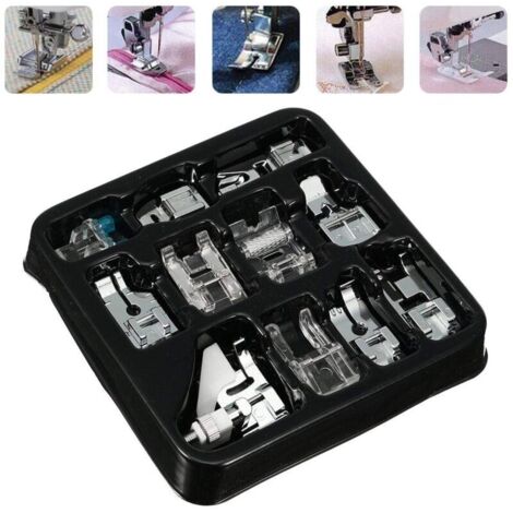 Kit de 11 Pièces Pied-de-Biche pour Machine à Coudre - Accessoires Adaptés pour Brother Singer Janome