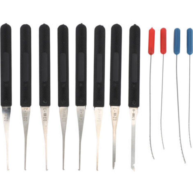 Kit de 12 extracteurs de clés cassées (0,2-0,4 mm) pour réparation et entretien