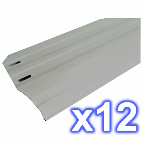 Kit de 12 playas 150 x 1095 mm. color gris. Gre Ref. PLYG15121095..