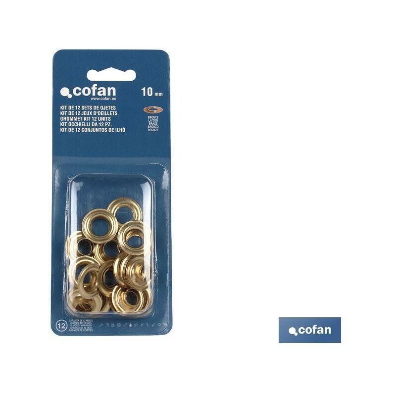 

Kit de 12 sets de ojetes 10 mm