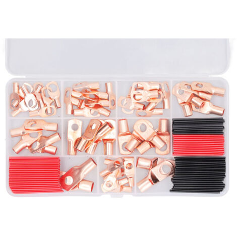 Kit de 120 cosses de fil de cuivre thermorétractables résistant aux hautes températures,DUBUNS