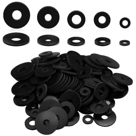 Kit de 120 rondelles en caoutchouc - Rondelles en caoutchouc haute résistance pour boulons et œillets (AGE)