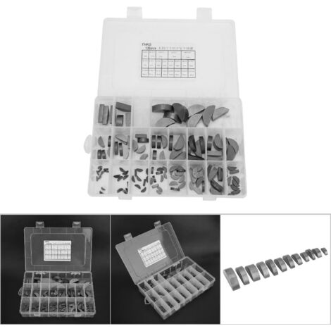Kit de 135 Clés Woodruff pour Poulie Volant Moteur et Manivelle - Jeu de Clés Polyvalent
