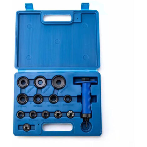 Kit de 14 poinçons creux pour cuir – Outils professionnels de perforation (5 à 35 mm), avec ceinture de travail, poignée à serrage rapide, joints en caoutchouc et accessoires pour percer les bracelets