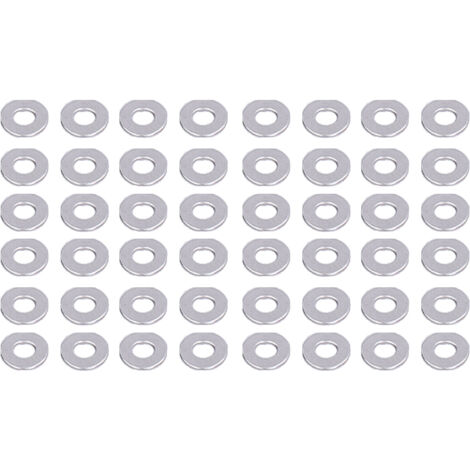 Kit de 150 Rondelles Plates A2‑70 en Acier Inoxydable, Assortiment DIN125M2 pour Boulons